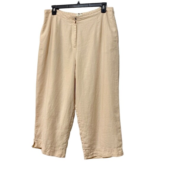 J. Jill Linen Cropped Wide Leg pants Size 18 - Picture 2 of 12